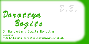 dorottya bogits business card